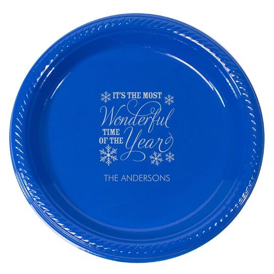 Wonderful Time of the Year Plastic Plates